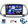 Inefala 2+64G Radio per Fiat Doblo 2015 Yeni 2015 Kasa 2015 Android 15 con Wireless CarPlay Android Auto, 9 Pollici Schermo per Auto Soporta Bluetooth WIFI 26UI GPS FM EQ SWC AHD Telecamera Posteriore