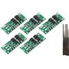 TECNOIOT 5 Pezzi 2S 20A 7.4V 8.4V Carta di Protezione Batteria BMS Balance Version + 5 Pezzi Banda di Nickel