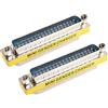 MEIRIYFA DB37 37 Pin Gender Changer D-SUB 37Pin Maschio a Maschio Accoppiatore Cavo Seriale Cambio di Genere VGA Adattatore Connettore-2PCS (Maschio)