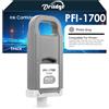 Oritdge PFI-1700 PFI1700PGY Cartuccia d'inchiostro Foto Grigio per Cartucce Canon PFI-1700PGY Sostituzione per imagePROGRAF PRO-2000 PRO-2100 PRO-4000 PRO-4100 PRO-4100S PRO-6000 PRO-6100 PRO-6100S
