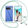 ISOI Cover con Cordino per Google Pixel 10, Custodia Trasparente con Collana Tracolla Laccio Collo Ultra Sottile Morbido TPU Silicone Antiurto AntiGraffio Case, Verde
