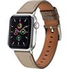 MUENShop Cinturino in Pelle di Pecora Compatibile con Apple Watch 38mm/40mm/41mm Cinturini di Ricambio in Vera Pelle Cinturino per iWatch