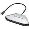 Cable Matters Adattatore 4K Quad Display USB C MST con ricarica PD 140W, Hub USB C con 2x DisplayPort 2.1 e 2x HDMI 2.1, compatibile USB4, Thunderbolt 4/5