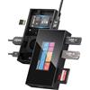 DOCKCASE 7in1 USB Hub Scrigno del Tempo per fotografi, Lettori SD/microSD UHS-II 312 MB/s, box SSD NVMe M.2 2230/2242 10 Gbps fino a 2TB, PD 100 W, USB-A/USB-C 10 Gbps, HDMI 4K@120 Hz, touch LCD 1,90″