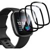AYWLPP 3 Pezzi TPU Pellicola Protettiva per Fitbit Versa 4, HD Trasparente TPU Pellicola, Pellicola Protettiva dello Schermo TPU, Morbido Schermo Protettivo (Senza Vetro)
