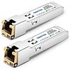 QINIYEK 1.25G SFP-T, 1000BASE-T RJ45 SFP in rame per Cisco GLC-T/SFP-GE-T, Ubiquiti UF-RJ45-1G, Supermicro,fino a 100 m (confezione da 2)