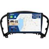 JOYX - [6G+128G] - Android 12 IPS Autoradio Per Ni-ssan Juke J15 (2010-2019) / YF15 Infiniti ESQ (2011-2017) - Senza fili Carplay/Android Auto - Camera & MIC - DSP DAB Volante WiFi 360-Camera -9"2 Din