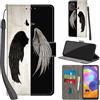 Haninsuze Cover per Samsung Galaxy A31 Custodia Cover Pelle Libro Portafoglio con Porta Carte Magnetica Protezione Antiurto Cuoio Flip Case Custodia Cover per Samsung A31, ala