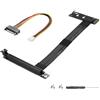 CERRXIAN M.2 NGFF a PCI-e 16x scheda grafica, 90 gradi sinistra M.2 NGFF chiave a PCI-Express 16X cavo di prolunga (destra)