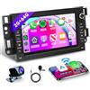 Rimoody 2G+64G Wireless Carplay Android 13 Autoradio 2 Din per Chevrolet Aveo Captiva Epica Holden Daewoo Pontiac 7 Pollici Autoradio con Android Auto GPS Navi WiFi Bluetooth FM/RDS/SWC Telecamera Posteriore
