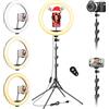 VEVICE 11.5 Ring Light Professionale Luce per Foto con Grande Treppiede | Luce ad Anello LED con Treppiede per Video Selfie, Lampada Ring Light per Telefono Smartphone makeup
