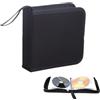 SVUPUE Custodia per CD DVD Discs per 40 dischi, custodia per CD per auto e casa, colore nero