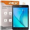 REY Pack 2X Pellicola salvaschermo per Samsung Galaxy Tab S3 9.7 WiFi, Pellicole salvaschermo Vetro Temperato 9H+, di qualità Premium Tablet