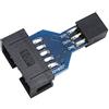 DollaTek Scheda Adattatore Inferiore a 10 Pin a 6 Pin per AVRISP MKII USBASP STK500