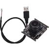 Walfront Modulo Telecamera USB 110° Vista Ampia con Chip OV3660 Uscita USB 2.0 2048 x 1536 15fps Supporto OTG Mobile Obiettivo Sostituibile Macro