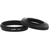 Haoge LH-X49B - Paraluce 2 in 1 in metallo ultra sottile con anello adattatore per fotocamera Fujifilm Fuji FinePix X100 X100S X100T X70 X100F DSLR, colore: nero
