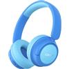iClever Cuffie Bluetooth per bambini, batteria da 60 ore, 74/85 dBA limite di volume, suono stereo, tipo C, Bluetooth5.4, cuffie per bambini senza fili, con microfono per tablet/viaggi