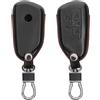 kwmobile Cover Copri Chiave Compatibile con VW Golf 8 5 tasti Seat Leon MK4 Tarraco - Guscio Coprichiave Protettivo Vera Pelle - Porta Chiavi Macchina e Custodia Protettiva