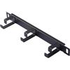 GeeekPi Pannello di gestione cavi da 10 pollici 0.5U con 3 anelli D per DeskPi RackMate T1 e rack server da 10 pollici in metallo nero