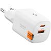 Spigen ArcStation Essential 35W Caricatore USB C a 2 Porte Rapido [Compatto & Caricatore PPS] Mini Spina USB C PD/QC 3.0, Compatibile con iPhone 17/16/15 Pro Max Air, Galaxy S25, Pixel 10/9 - Bianco