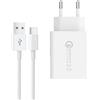 JZK Caricabatterie rapido USB C da 18 W per Xiaomi, caricatore da muro QC 3.0, adattatore da viaggio cavo di ricarica rapida tipo C, spina di alimentazione smartphone per Redmi Mi Note 12 11 10
