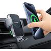 Hinyx - Caricatore da auto wireless da 15 W, ricarica rapida, sensore automatico, supporto per presa d'aria per iPhone 12/12 Pro/SE/11/11 Pro/11 Pro Max/XS Max/X, Samsung S20/S10/Note10, ecc.