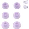 GIONAR paia di 6 gommini compatibili con auricolari Samsung Galaxy Buds 2, gommini di ricambio per auricolari, gommini per auricolari, gommini in silicone, piccolo, medio, grande, viola