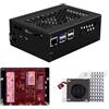 GeeekPi N16 Quad M.2 M-Key NVMe SSD HAT con custodia in metallo e dispositivo di raffreddamento attivo per Raspberry Pi 5, supporto SSD M.2 NVMe M-Key 2230/2242/2260/2280