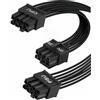 GELRHONR Cavo di alimentazione CPU Corsair 8 pin a 8 pin + 4+4 pin EPS 12 V cavo adattatore scheda madre 80 cm
