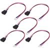 chenyang 5 PACK 2.0mm Pitch 4Pin a USB C Femmina DC 5V 3A Flush Mount Presa di Ricarica Cavo Adattatore di Conversione