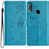 Generico Custodia Compatibile con HUAWEI Y6 2019 MRD-LX1F MRD-LX1 DUAL/case con Honor 8A COVER con Huawei Y6S FLIP LIBRO stand GEL TPU eco pelle protezione PORTAFOGLIO MAGNETICA porta carte