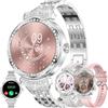 LWEARKD Orologio intelligente da donna con chiamate Bluetooth, display touch AMOLED da 1,32, 5 ATM, con misurazione della pressione sanguigna SpO2, contapassi, monitor del sonno, orologio fitness per