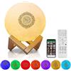 WMLBK Altoparlante Quran 3D Bluetooth Smart Touch con Telecomando Piccola Lampada LED Eid Mubarak Hadsch Regali