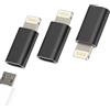 Kefiany Micro USB Dado Jack a Lightning Maschio Maschio (3 confezioni) Android to Iphone cavo di ricarica adattatore caricatore accessori caricatore caricatore cavo alimentatore per 14 13 12 11 Pro Max Mini 6