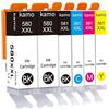 Kamo 580XXL 581XXL Cartucce Multipack Compatibile Con Canon PGI-580 580XXL CLI-581 581XXL Cartucce d'inchiostro; Pimax TS6150 TR8550 TS6250 TS8250 TS8150 TR7550 TS8251 TS9550 TS9150 TS6151 TS8151