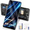 Atwist per Samsung Galaxy S21 Ultra 5G LCD Schermo - per Galaxy S21 Ultra 5G LCD Display Touch SM-G998B SM-G998U G998B/DS G998U1 Digitalizzatore Vetro Pannello Assemblaggio Kits (Nero con Cornice)