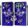 KENHONER Custodia per Motorola Edge 60 Fusion/Edge 60, Farfalla | Portafoglio Pelle PU, Magnetica, Resistente Agli Urti, Scomparto Carte Credito, Pieghevole, Flip Libro, Motivo