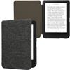kwmobile Cover Compatibile con Kobo Clara BW/Colour - Custodia a Libro in Tessuto - Copertina Flip Case per Lettore eReader