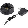 ASHATA Adattatore di Alimentazione per Caricabatterie da Tavolo 12V Walike Talkie per DP1400 / DEP450 / EP450 / GP3188 / GP368 / GP3688 / CP040 / CP140 / CP160 / CP180 / CP150 /