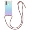 kwmobile Custodia Compatibile con Xiaomi Redmi Note 8 (2019/2021) Cover - Back Case in Silicone TPU - Protezione Smartphone con Cordino - multicolore/trasparente