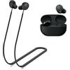 MOWYEOK Cinturino anti-perdita per cuffie, compatibile con auricolari Sony WF-1000XM5, morbido silicone anti-allentamento, adatto per sport all'aria aperta, corsa, fitness, colore nero