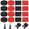 DGUSO Supporto Casco per GoPro - 20 Pezzi Attacco Casco con Colla 3Mm, Compatibile con GoPro Hero 12/11/10/9/8/7/6/5/4/3 Telecamere