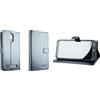 caseroxx Custodia libro per SPC Zeus 4G / Zeus 4G Pro, in finta pelle azzurro, con chiusura magnetica e supporto interno