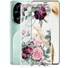 AQGGESH Cover per Honor 200 Pro ELP-AN00 (6.78), con Supporto ad Anello Regolabile a 360° Custodia Trasparente Antigraffio in Sottile Morbido Silicone Custodia