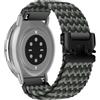 RoYiio Cinturino Nylon per Amazfit Active 2 Square/Active 2 /Bip 3 /Cheetah Square Cinturini 20mm Comodo Traspirante Ricambio Cinturino per Amazfit GTR Mini/GTS 4 /GTS 3 - Verde Nero