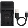 Norifon EN-EL15 USB Caricatore per Nikon 1 V1, D500, D600, D610, D7000 | Compatibile con Nikon D7100, D7200, D750, D800, D800E, D810, D810A Fotocamera