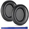 umvowuxa WH-XB910n, cuscinetti di ricambio compatibili con cuffie Sony WH-XB910N con rete e fibbia, cuscinetti di ricambio ultra resistenti in morbida pelle proteica whxb910n (blu)