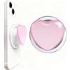 Shirene Supporto Impugnatura Telefoni Magnetico Cellular Grip,per Cellulare con Cuore in Vetro Supporto Base Estensibili Supporti Accessori per Hands Free Base e Impugnatura Magnetica Estensibile
