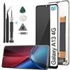 RongZy Schermo LCD per Samsung Galaxy A13 4G A135F A137F Display Touch Screen Digitizer Parti di Ricambio di Riparazione con Strumenti(Nero)