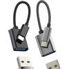 HOYULLI Adattatore USB C OTG 3.0 (2 pezzi) per Apple Type C maschio a USB-A Female Dongle per iPhone 16 15 Pro Max per iPad compatibile con Samsung S25 S24 Thunderbolt trasferimento dati connettori Macbook